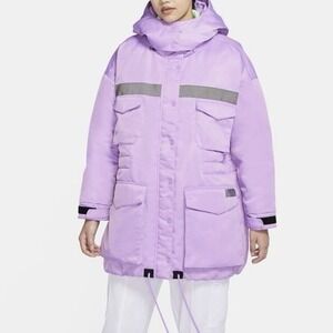 Nike NSW City Ready Womens M Down-Filled Parka Jacket Coat CZ1141-589 Purple NEW
